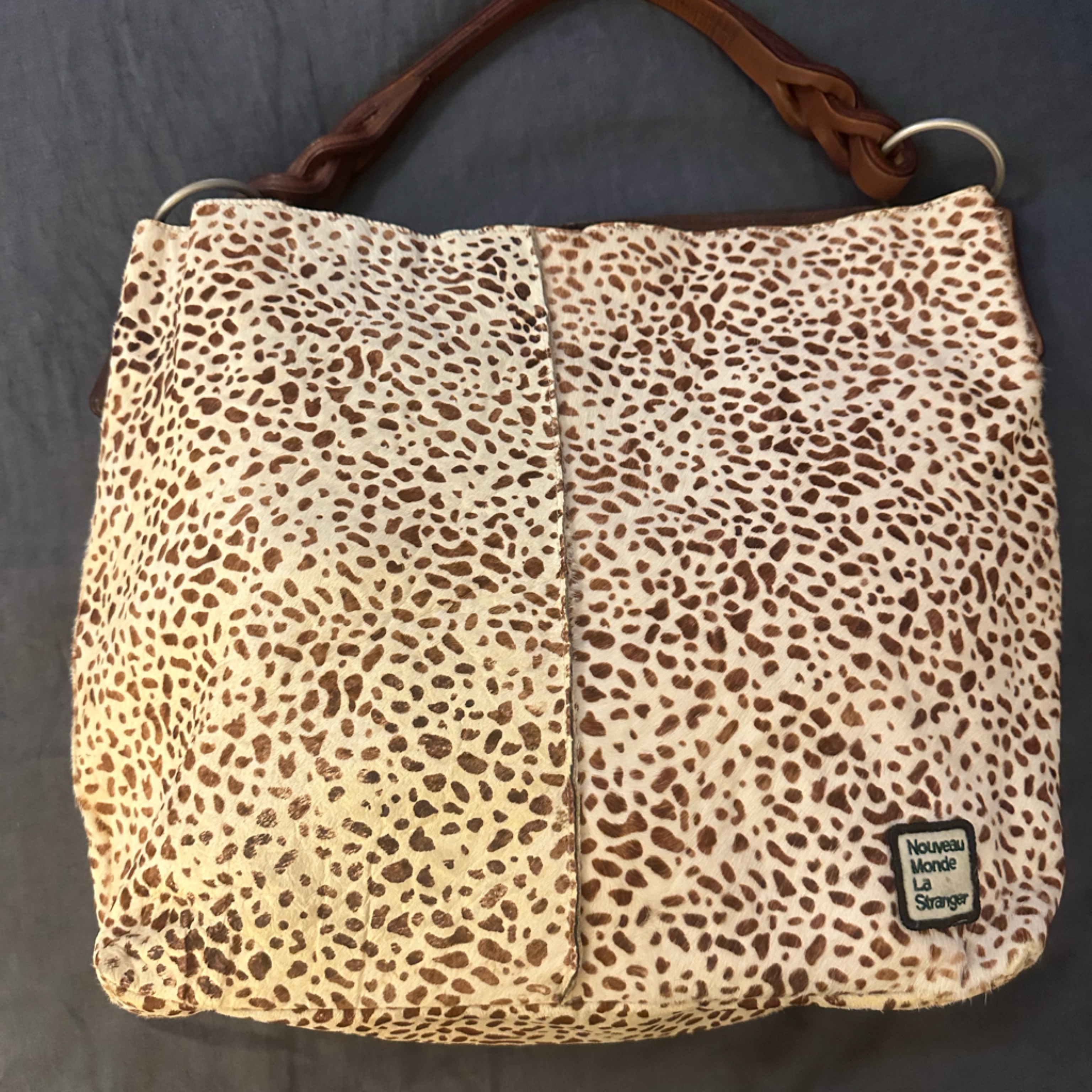 Nouveau Monde La Stranger Pony Hair Large Hobo Bag